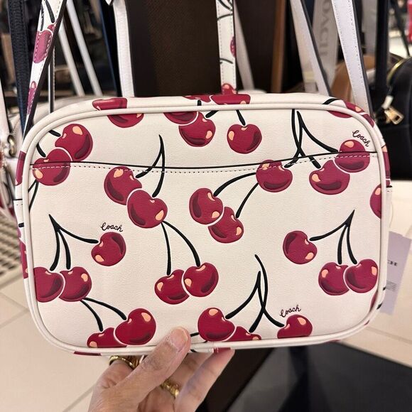 NWT❤️ COACH Mini Jamie Camera Bag With Cherry Print CROSSBODY CAB04 - Picture 6 of 9